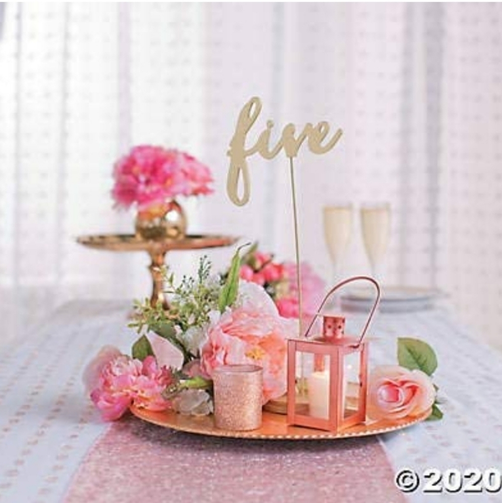 Gold Table Numbers 1-24